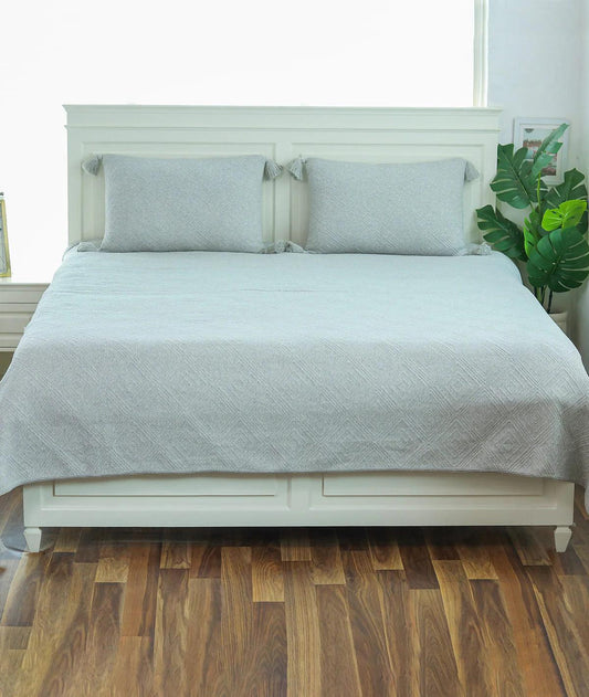 Pluchi Bedspread Set 100% Pure Cotton (Set of 3) - enera