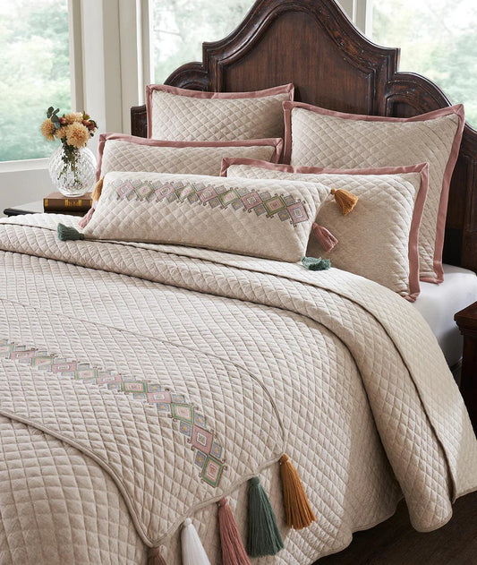 Pluchi Bedspread Set 100% Pure Cotton (Set of 8) - enera