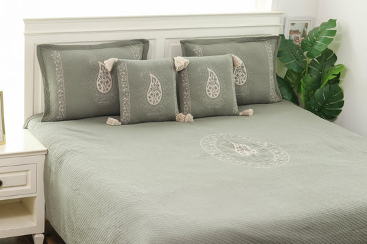 Pluchi Bedspread Set 100% Pure Cotton (Set of 5) - enera