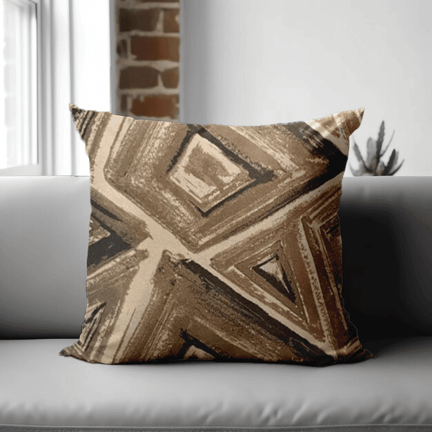 Enera Vane Sn 34 Mustard Green Color 18x18 Inch Cushion Cover - enera