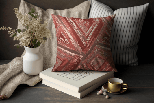 Enera Vane Sn 39 Magenta Color 18x18 Inch Cushion Cover - enera