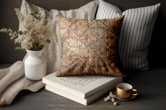 Enera KCF Pina Sn 29223 Brown Color 18x18 Inch Cushion Cover - enera