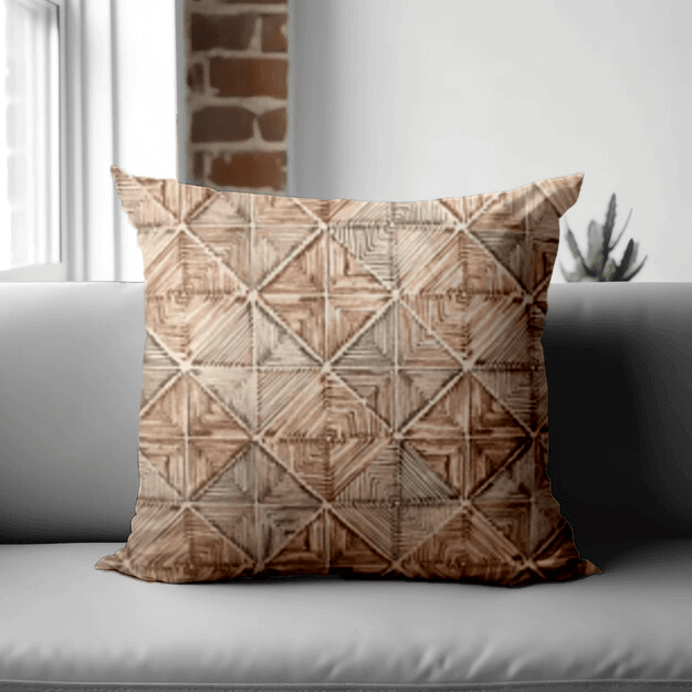 Enera KCF Pina Sn 29223 Brown Color 18x18 Inch Cushion Cover - enera