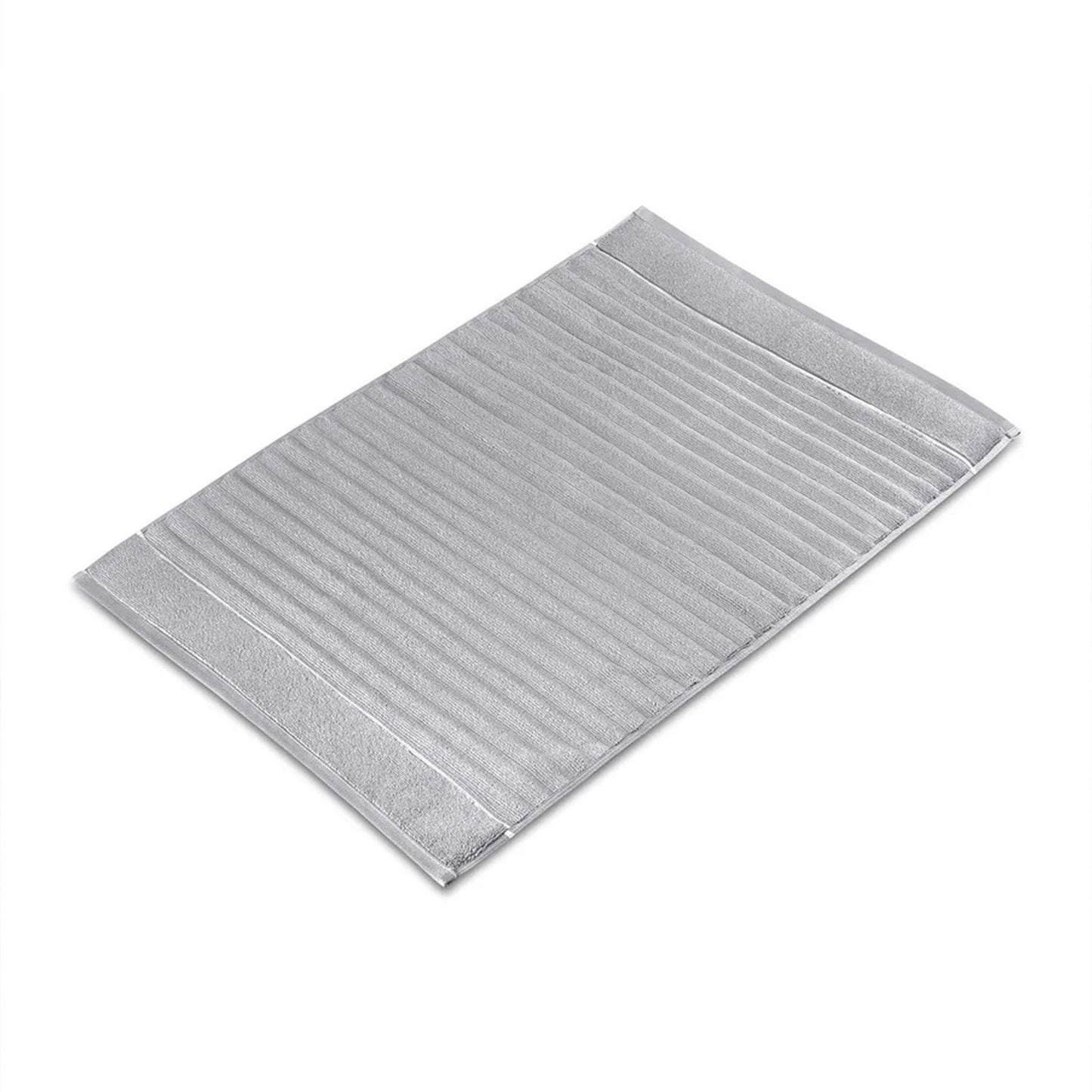 Enera Elite Plush Light Grey Color Bathmat - 50 x 80 cm - enera
