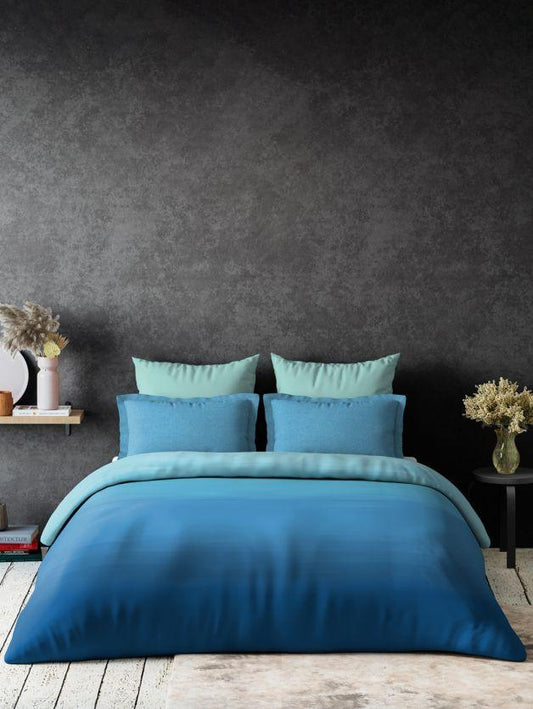 D'Decor Quilted Printed Comforter Set 100% Pure Cotton (Set of 4) - enera