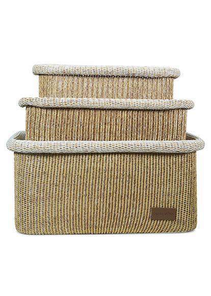 Enera Sophia Laundry Baskets Beige Color M Size 1508 38(L) x 28(W) x 18(H) - enera