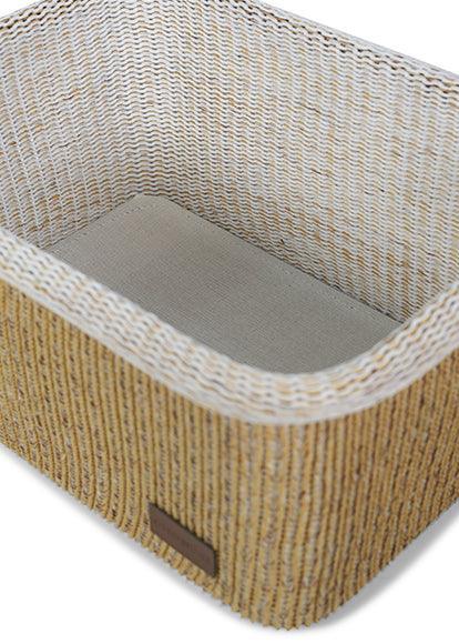 Enera Sophia Laundry Baskets Beige Color M Size 1508 38(L) x 28(W) x 18(H) - enera