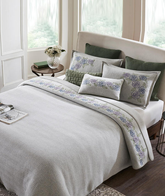 Pluchi Bedspread Set 100% Pure Cotton (Set of 5) - enera