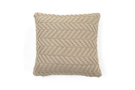 Enera Oatmeal Color 16x16 Inch Cushion Cover - enera
