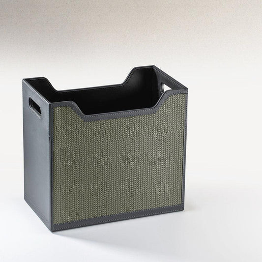 Enera Leather Magazine Holder | Modern Organizer for Home & Office - enera
