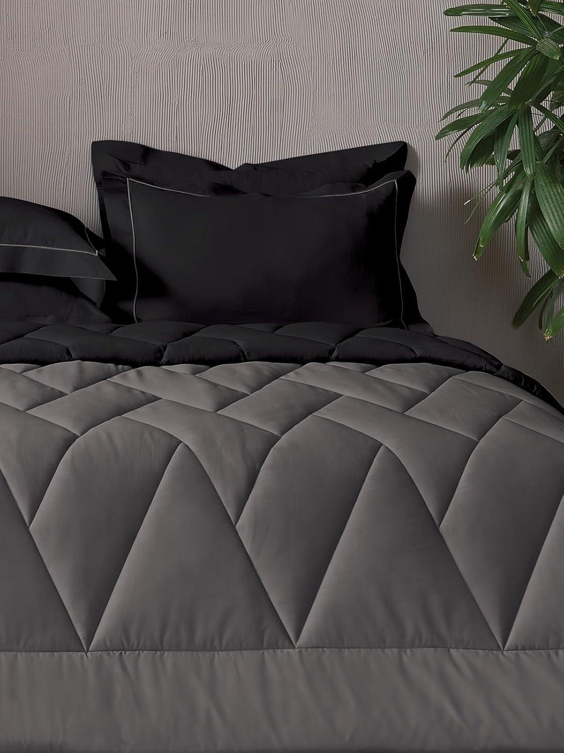 D'Decor Elephant Skin & Moonless Night Double bed Comforter Set - enera
