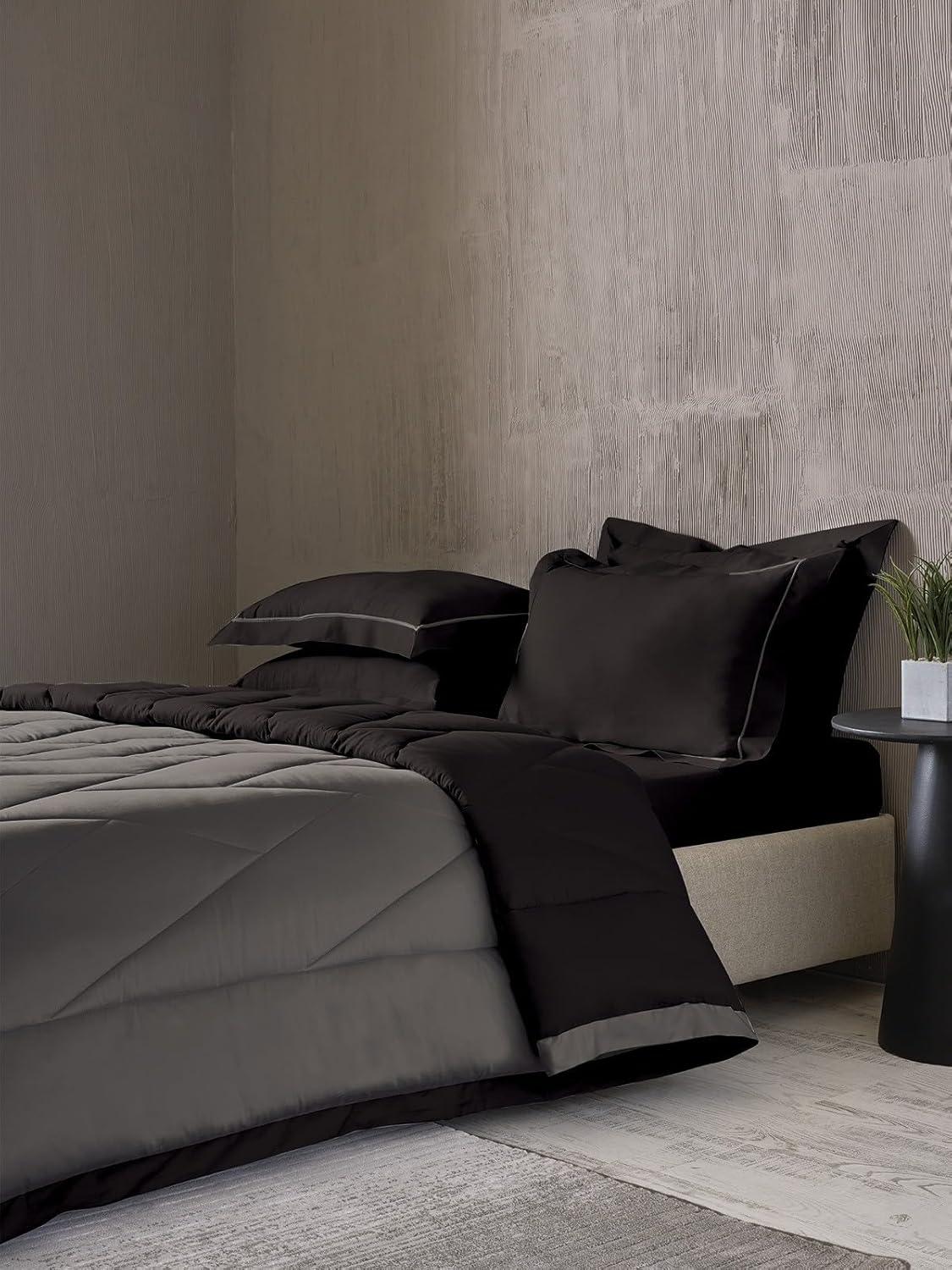 D'Decor Elephant Skin & Moonless Night Double bed Comforter Set - enera