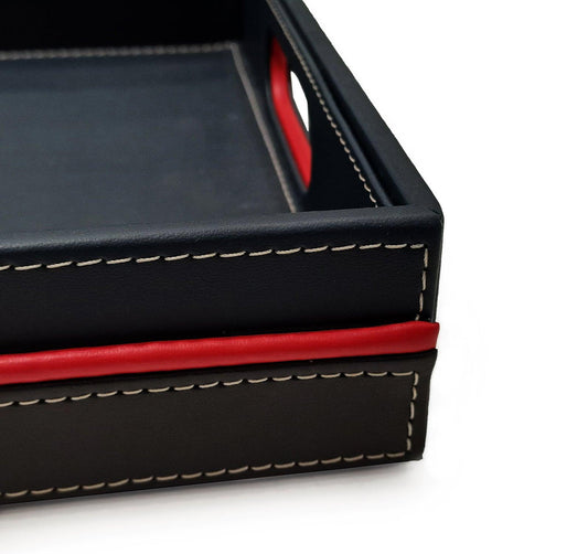 Enera Opc Rectangle Tray Big in Black Color - enera