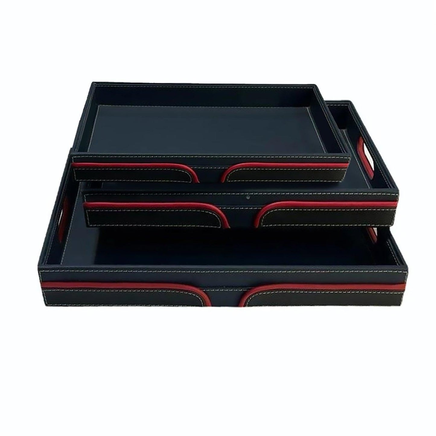 Enera Opc Rectangle Tray Big in Black Color - enera