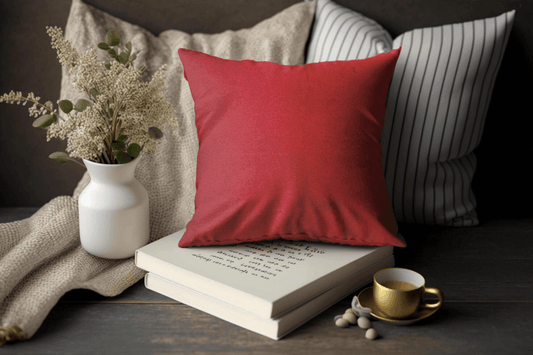 Enera Coop Casper Bold Magenta Color 18x18 Inch Plain Cushion Cover - enera