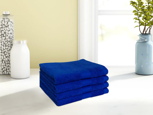 Spaces Face Towel 4 Pcs Set 100% Cotton, Soft & Ultra Absorbent - enera