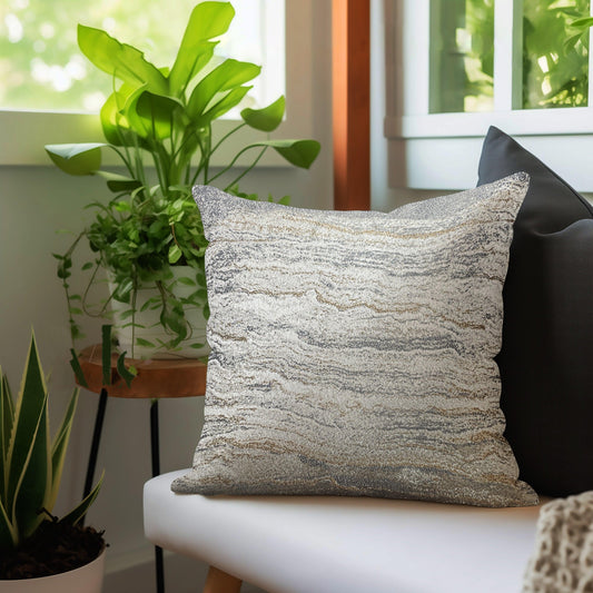 Enera DDR DRTX03 JD 328 White Color 16x16 Inch Cushion Cover - enera