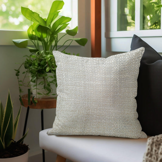 Enera DDR DRTX04 SN 419 Ivory Color 16x16 Inch Cushion Cover - enera