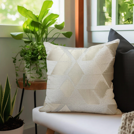 Enera DDR DRTX10 SN 1023 Dark Cream Color 16x16 Inch Cushion Cover - enera