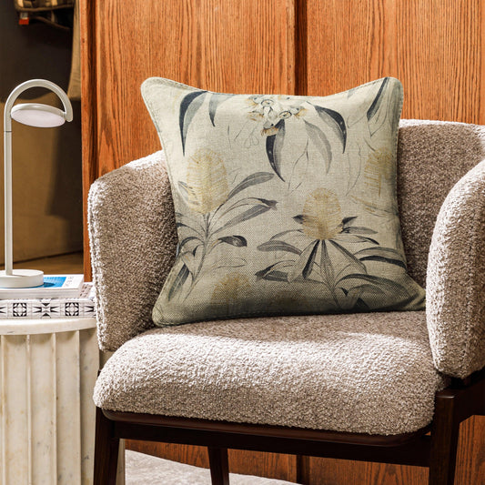 Enera SRM Amal-A 101 Bdr Ivory Color 16x16 Inch Cushion Cover - enera