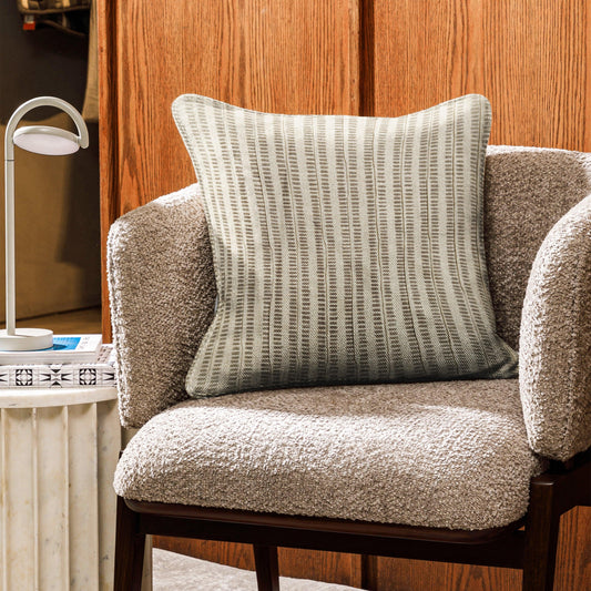 Enera SRM Amal B-201 BDR Off White Color 16x16 Inch Cushion Cover - enera