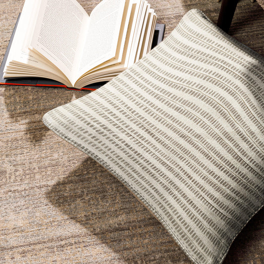 Enera SRM Amal B-201 BDR Off White Color 16x16 Inch Cushion Cover - enera