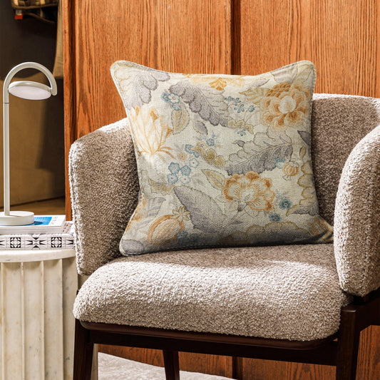 Enera SRM Cint 103 BDR Beige Color 16x16 Inch Cushion Cover - enera