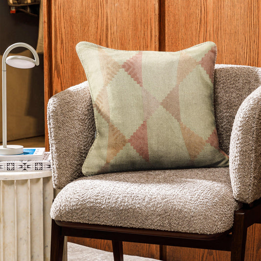 Enera SRM sama j-1002 Bdr Beige Color 16x16 Inch Cushion Cover - enera