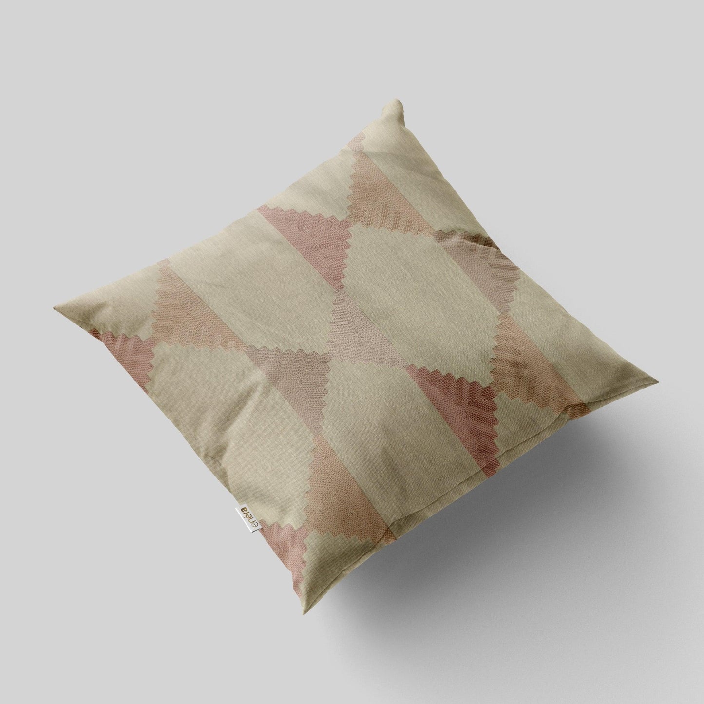 Enera SRM sama j-1002 Bdr Beige Color 16x16 Inch Cushion Cover