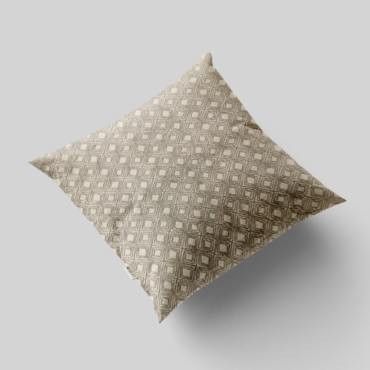 Enera SRM Sama F604 Bdr Grey Color 16x16 Inch Cushion Cover