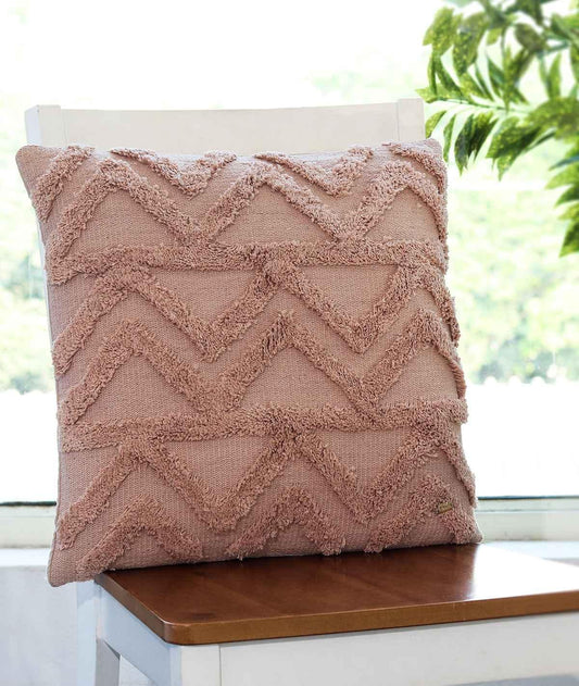 Enera Blush Pink Color 18x18 Inch Cushion Cover - enera