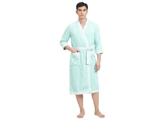 Spaces Bath Robe 1 Pcs 100% Cotton, Soft & Ultra Absorbent - enera