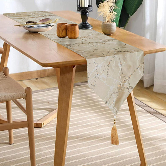 enera Linen Dining Table Runner | Modern Decorative Cloth - enera