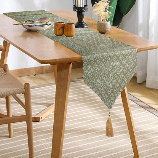 enera Linen Dining Table Runner | Modern Decorative Cloth - enera