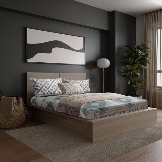 ador Printed King Bedsheet with 2 Pillow Covers 100% Pure Cotton - enera