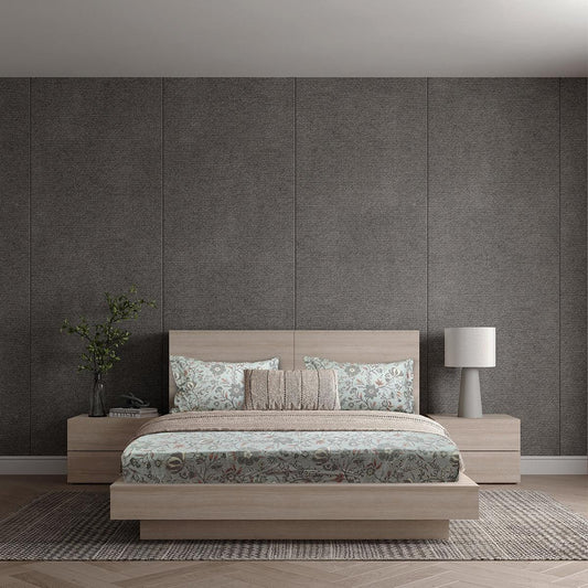 ador Printed King Bedsheet with 2 Pillow Covers 100% Pure Cotton - enera