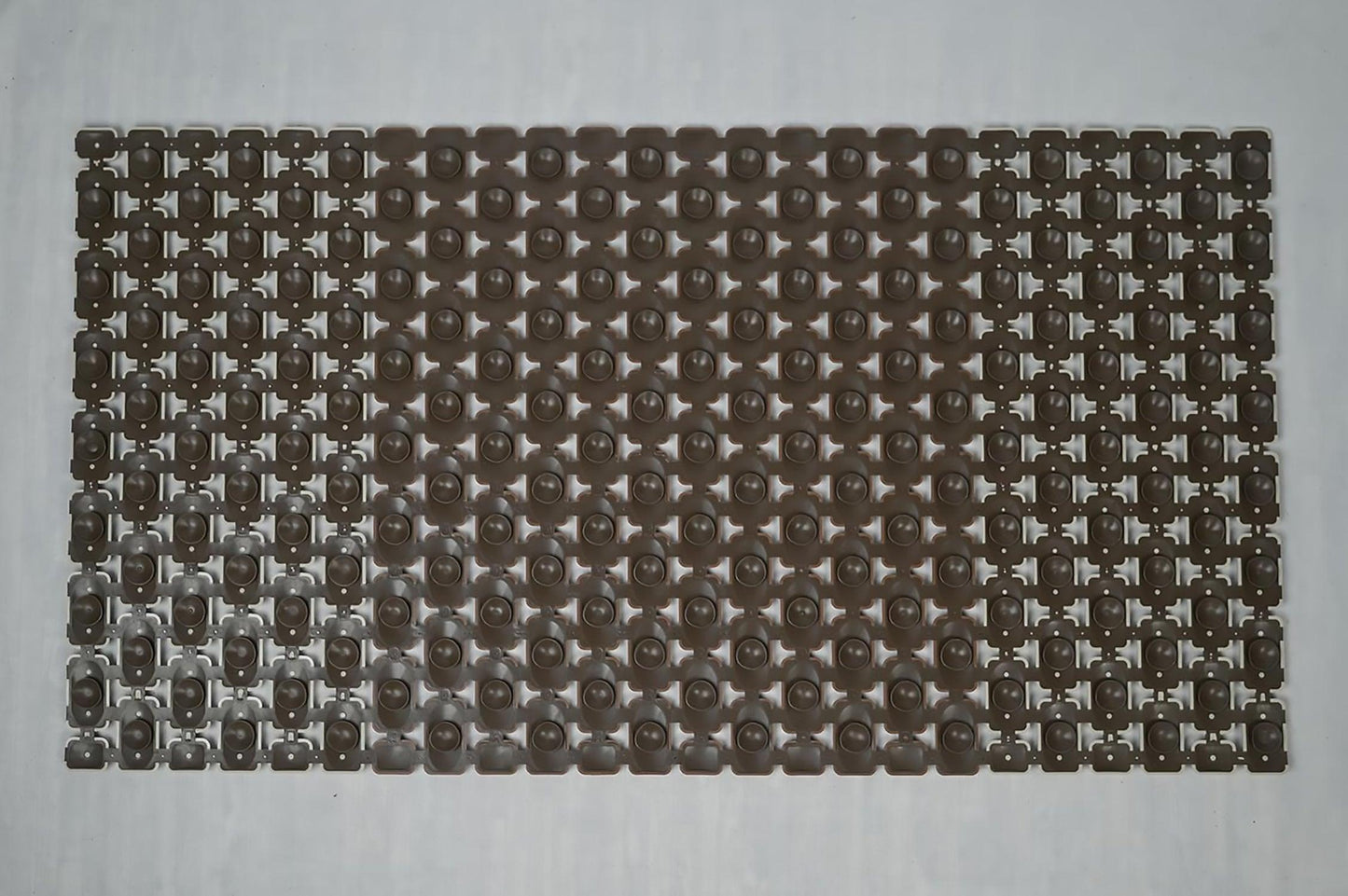 Enera PVC Shower Mat Mosaic Brown Color Non-Slip Bathtub Mat - enera