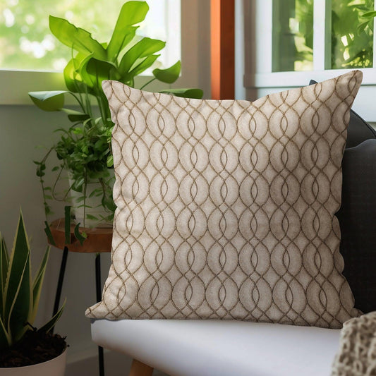 Enera DDR SR NO 9004 Texture Gold & Silver09 Color 18x18 Inch Cushion Cover - enera