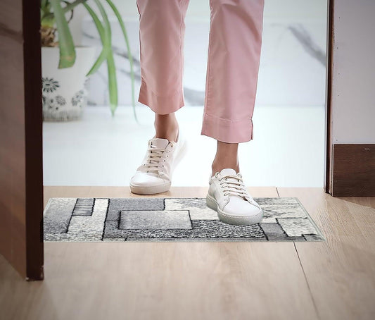 Natura Life Small Doormat 40x60 cm | Anti-Slip Rubber Backing Floormat For All Season - enera