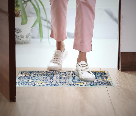 Natura Life Small Doormat 40x60 cm | Anti-Slip Rubber Backing Floormat For All Season - enera
