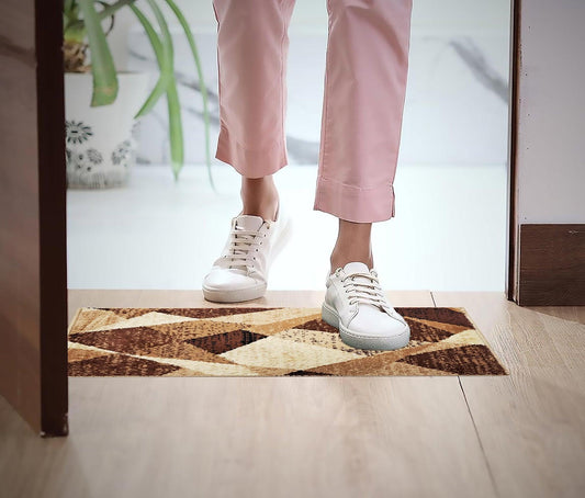 Natura Life Small Doormat 40x60 cm | Anti-Slip Rubber Backing Floormat For All Season - enera