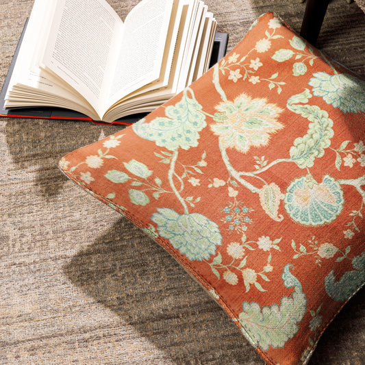 Enera NUH Her Dan Sr No.1010 Red Color 16x16 Inch Cushion Cover - enera