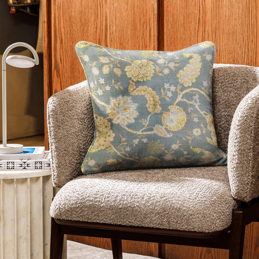 Enera NUH Her Dan Sr No.1005 Green Color 16x16 Inch Cushion Cover - enera