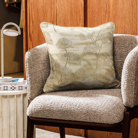 Enera GMF Jazz Dj1522 Cream Color 16x16 Inch Cushion Cover - enera