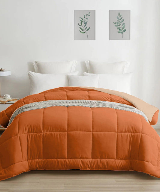 my Trident Quilted Reversible Double Bed Comforter for All Season - enera