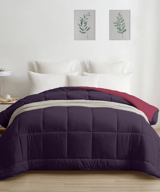 my Trident Quilted Reversible Double Bed Comforter for All Season - enera