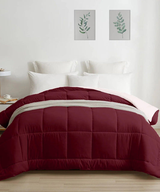 my Trident Quilted Reversible Double Bed Comforter for All Season - enera