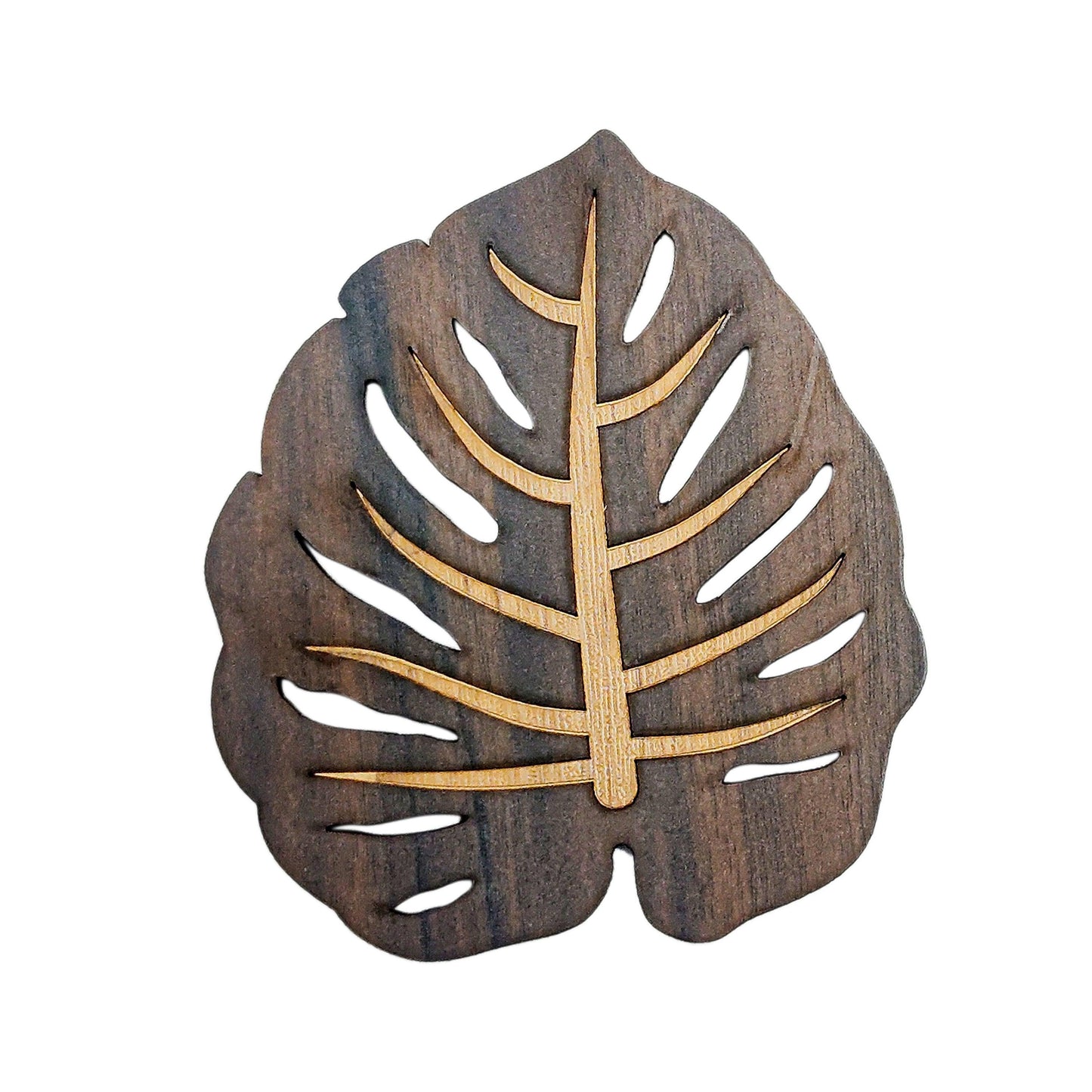 Enera Marc Leaf Wooden Coaster - enera
