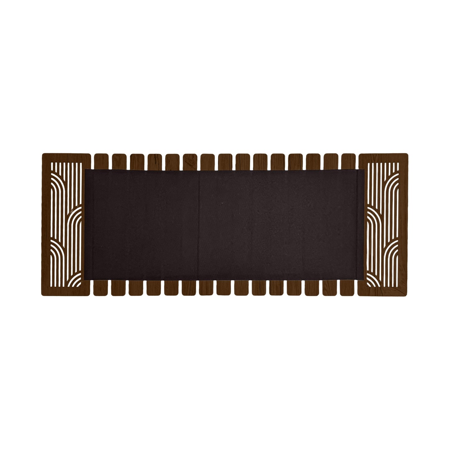 Enera Marc Khidki Wooden Chocolate Color (14x36 inch) Table Runner