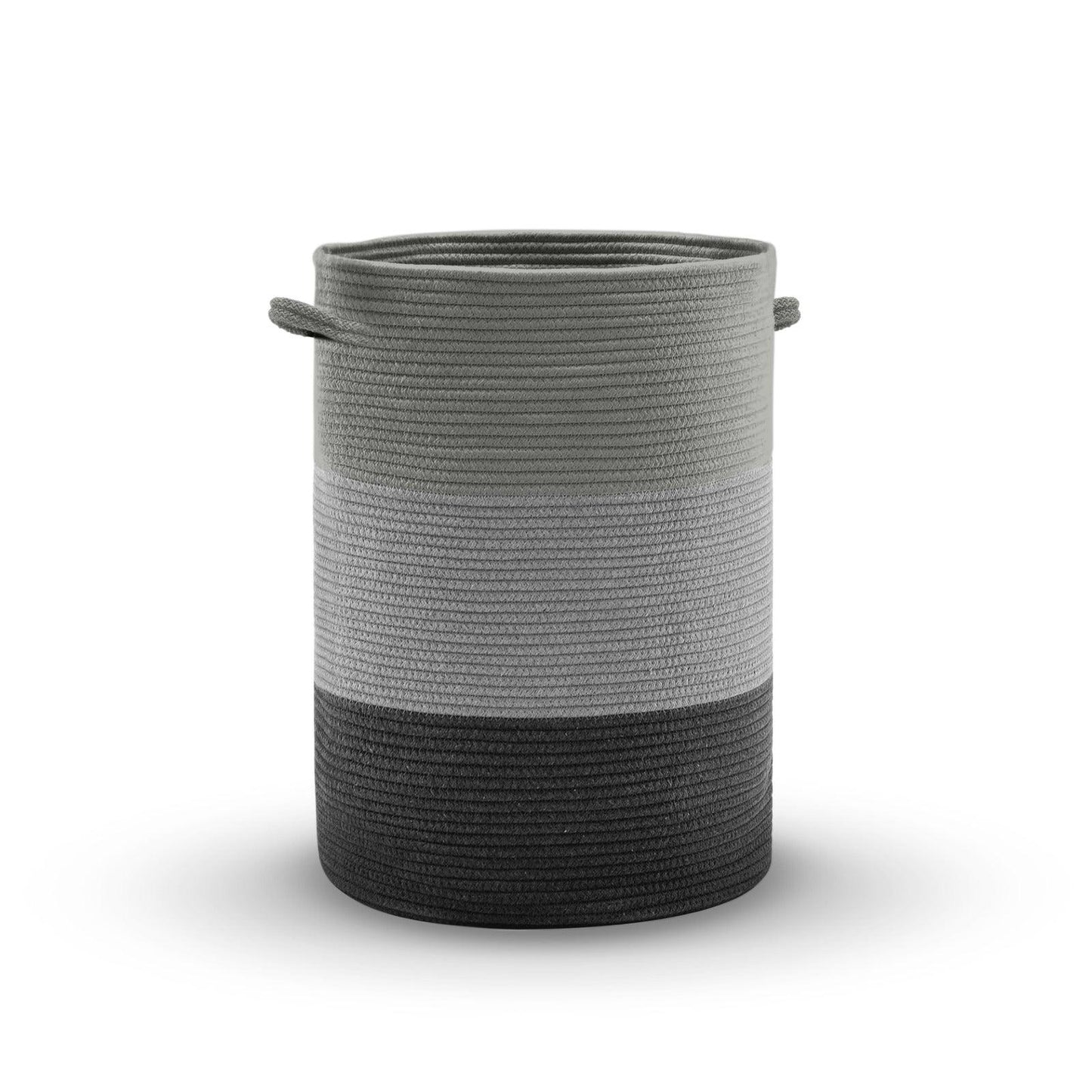 Saprose Eco Weave Drawstring Grey Color Basket With Cover